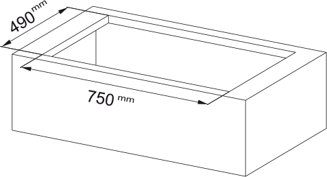 Faber Piano cottura aspirante Galileo stripes A830 Vetro nero. Disegno tecnico. Codice prodotto 340.0708.968